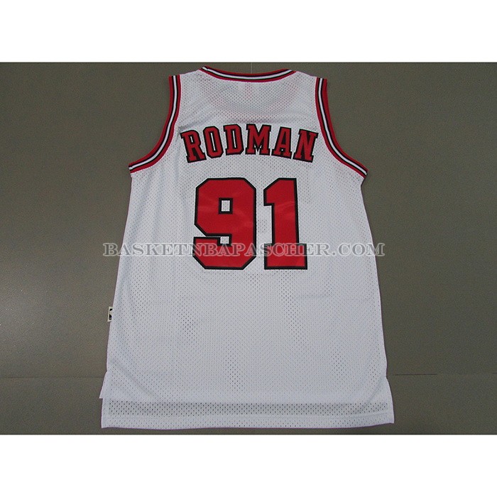 Maillot Chicago Bulls Dennis Rodman Mitchell & Ness 1997-98 Blanc